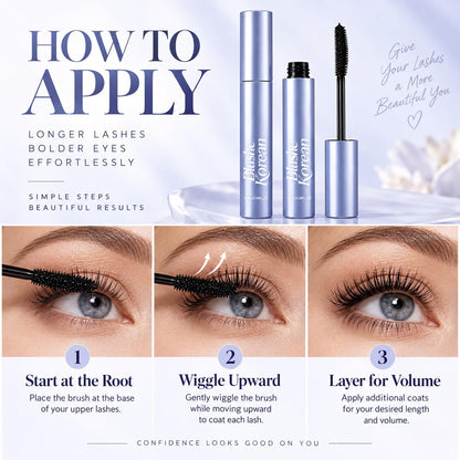 Blushe Korean Lash Serum Mascara, New Upgrade Blush Korean Mascara (1Pc)