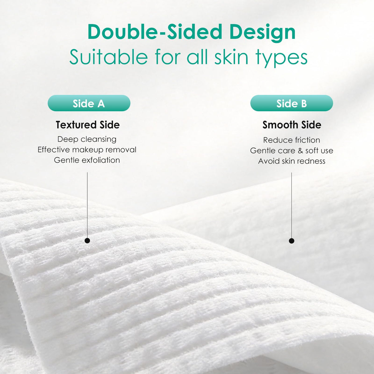SDIW Face Towels XL, Ultra Soft Disposable Facial Towel for Sensitive Skin