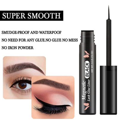 HSKIE 3 Tubes Magnetic Eyeliner for Magnetic Eyelashes Glue - Black Pack