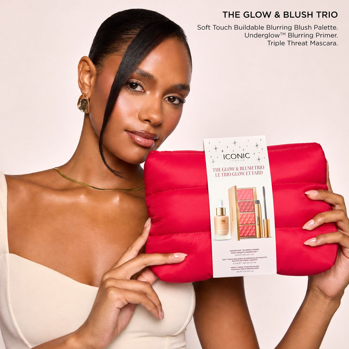 ICONIC LONDON The Glow & Blush Trio | 3-Piece Makeup Gift Set
