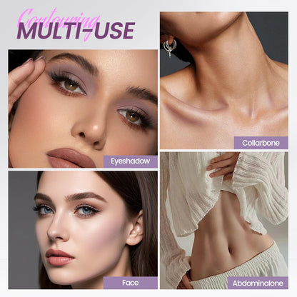 Noerrors Taupe to Mauve Cool Toned Contour Palette for Fair Pale Olive Skin