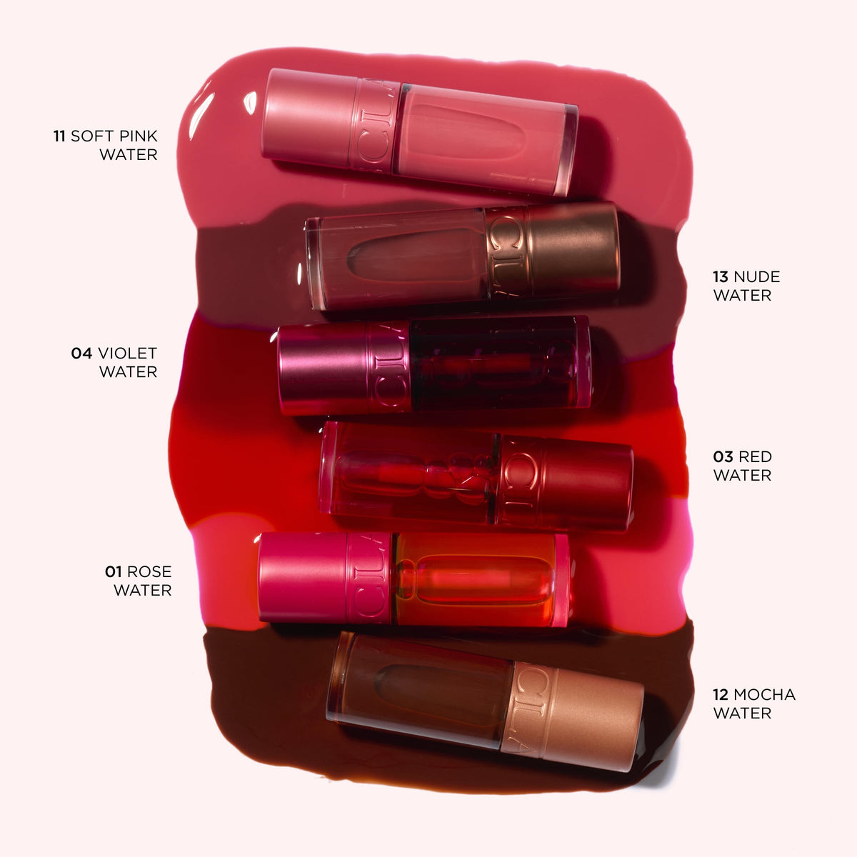 CLARINS Water Lip Stain | Buildable Matte Finish | Kiss Proof, Transfer-Proof, Lightweight and Long Lasting | Contains Hyaluronic Acid | 0.2 Fluid Ounces, 13 Nude Water