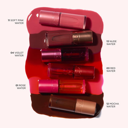 CLARINS Water Lip Stain | Buildable Matte Finish | Kiss Proof, Transfer-Proof, Lightweight and Long Lasting | Contains Hyaluronic Acid | 0.2 Fluid Ounces, 13 Nude Water