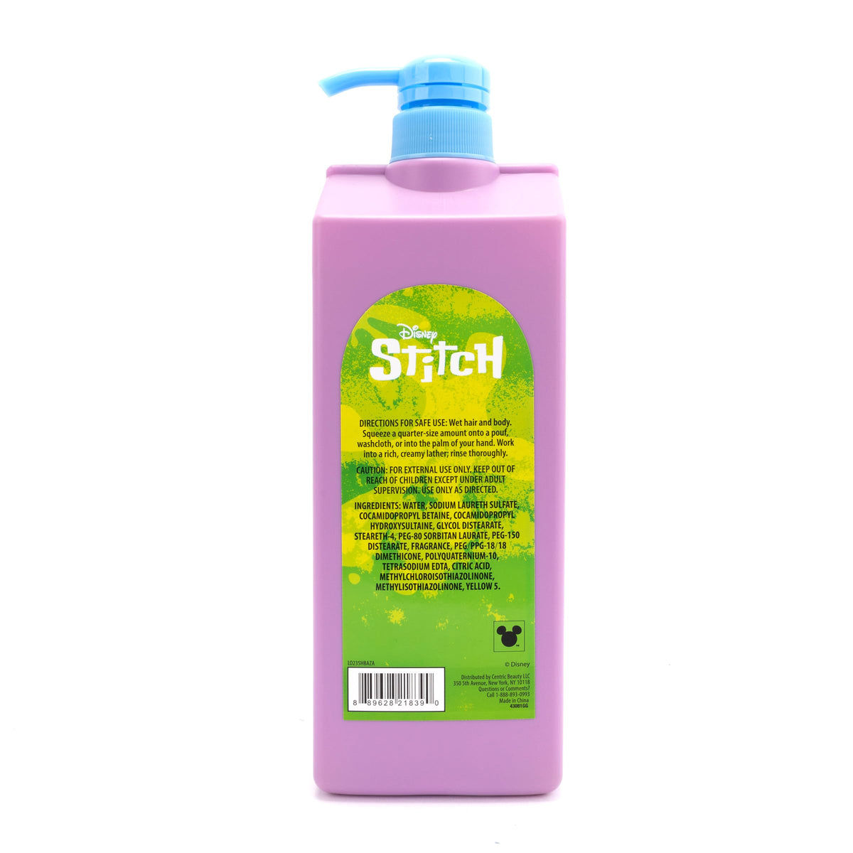 Disney Lilo & Stitch 3-in-1 Body Wash, Shampoo, & Conditioner | Pineapple Punch Scented | Tear Free, Paraben Free, Phthalate Free | Hypoallergenic | 33 fl oz (976 ml)