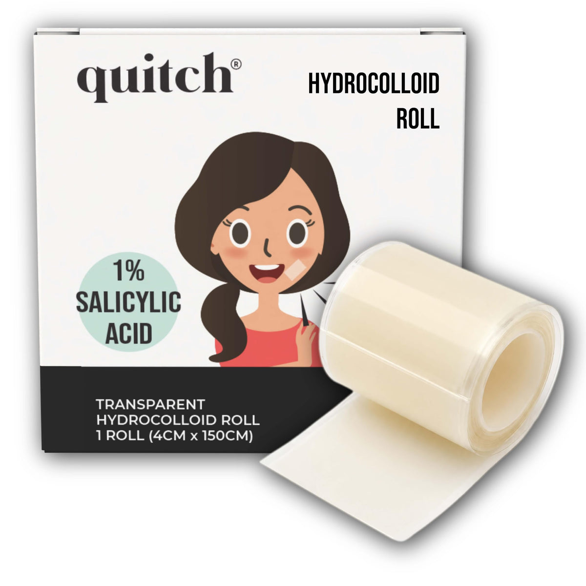 quitch Hydrocolloid Pore Strip w Salicylic Acid, Custom Pimple Patch Tape