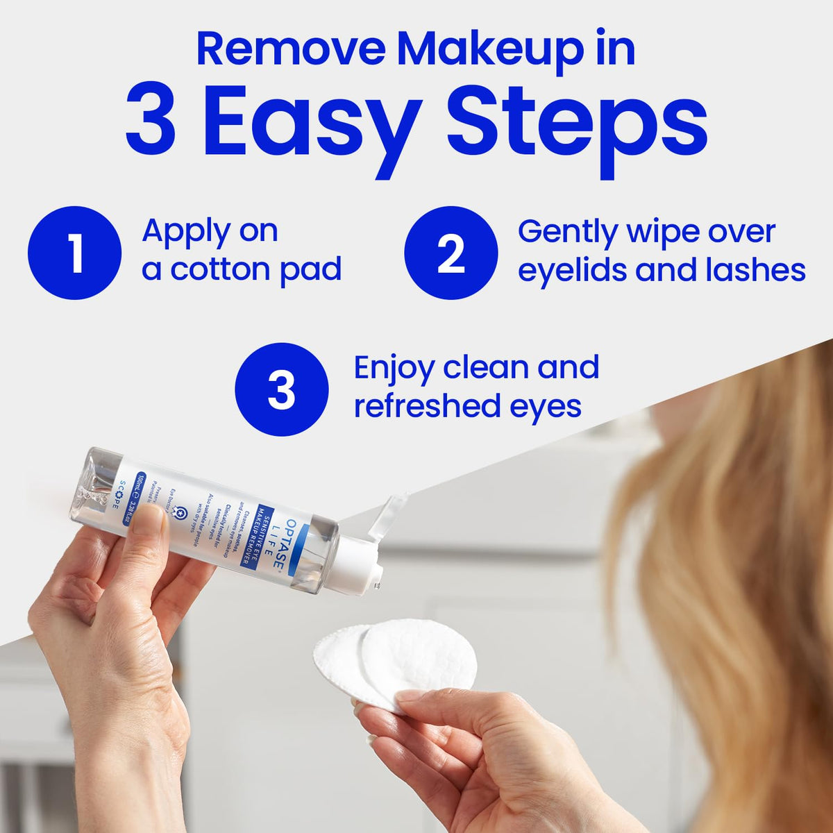 Optase® Life Sensitive Eye Makeup Remover, 100 ml