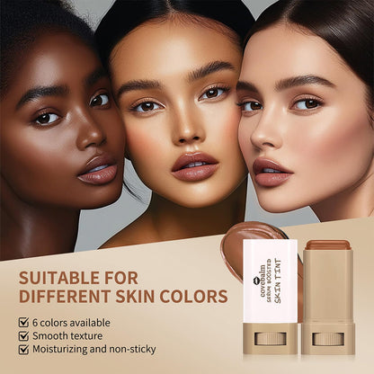 Covebalm Beauty Skin Tint for Black Women, Covebalm Foundation Stick, Serum Boosted Skin Tint Balm, Tinted Moisturizer for Face (# 03)