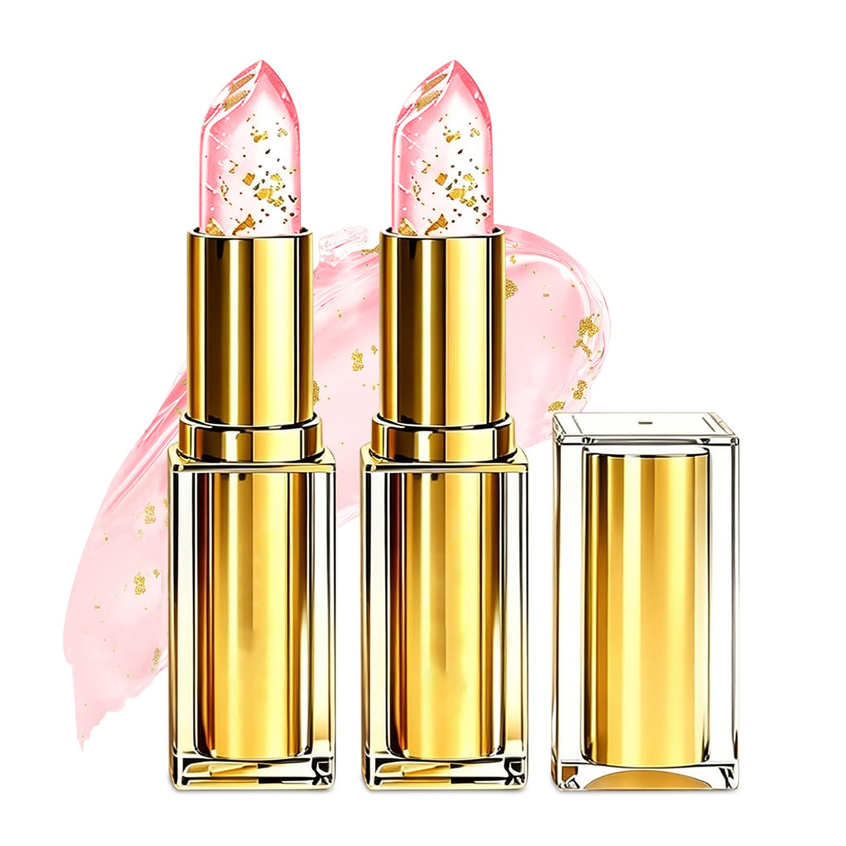Fmnung 2PCS Areliaa Lipstick, Areliaa Lipstick for Older Women-Clear Reactive Skin-Adaptive Lip Adjusting Stick, Signature Long Lasting Moisturizing Nourishment Mature Lips