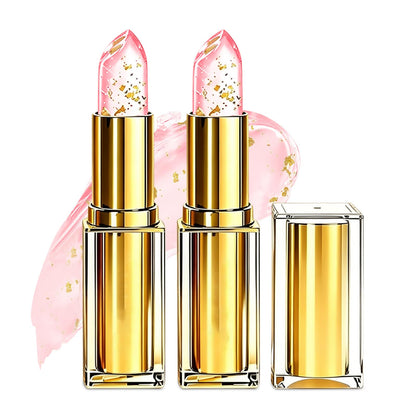 Fmnung 2PCS Areliaa Lipstick, Areliaa Lipstick for Older Women-Clear Reactive Skin-Adaptive Lip Adjusting Stick, Signature Long Lasting Moisturizing Nourishment Mature Lips