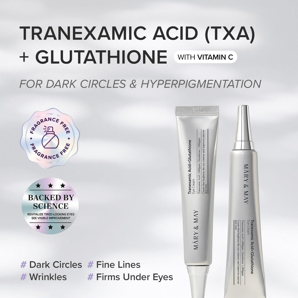 Mary&May Tranexamic Acid + Glutathione Under Eye Cream (1,000ppm Each) 30g