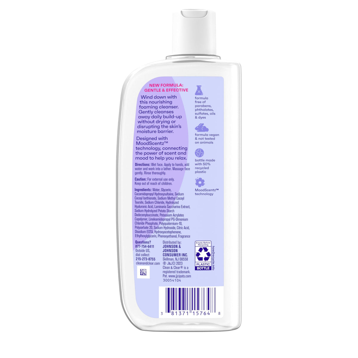 Clean & Clear Night Relaxing Deep Cleaning Face Wash, 8 Fluid Ounce (Packaging May Vary)