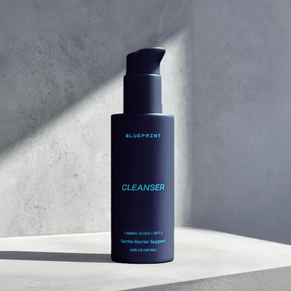Blueprint Bryan Johnson Gentle Facial Cleanser with SFC & Hyaluronic Acid – Age-Defying Gel Cleanser for Firm, Balanced & Hydrated Skin – Vegan • Fragrance-Free