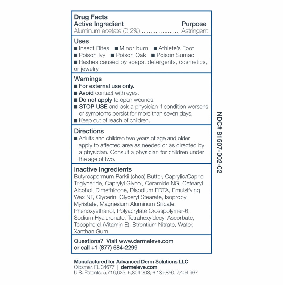 Dermeleve Dermatologist Recommended Steroid Free Anti-Itch Cream, 4oz 1 Ct.