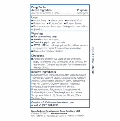 Dermeleve Dermatologist Recommended Steroid Free Anti-Itch Cream, 4oz 1 Ct.