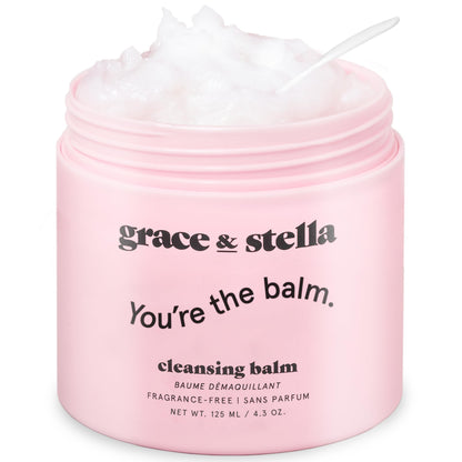 grace & stella Makeup Remover Cleansing Balm - Hydrating Facial Cleanser