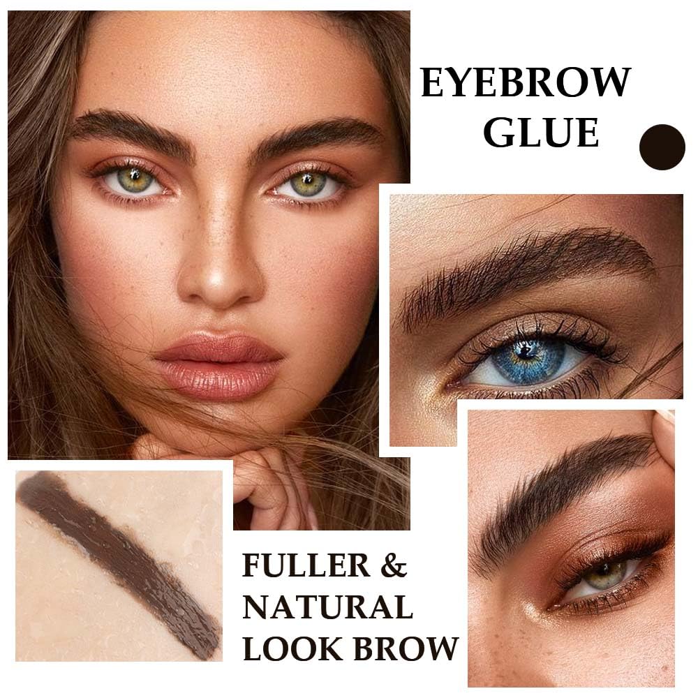 Tinted Eyebrow Gel, Thickening Brow Glue Mascara for Fuller Brows,Espresso