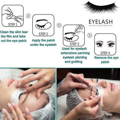 INKEL 50 Pairs Under Eye Pads for Lash Extensions, Lint-Free Eye Patches