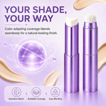 CWYRLTKA Color Changing Foundation Stick, 2-in-1 Hydrating Foundation