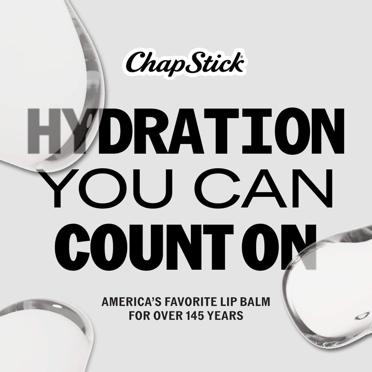ChapStick Moisture SPF + 15 Lip Balm Sticks with 24 Hour Moisture, 12-Pack