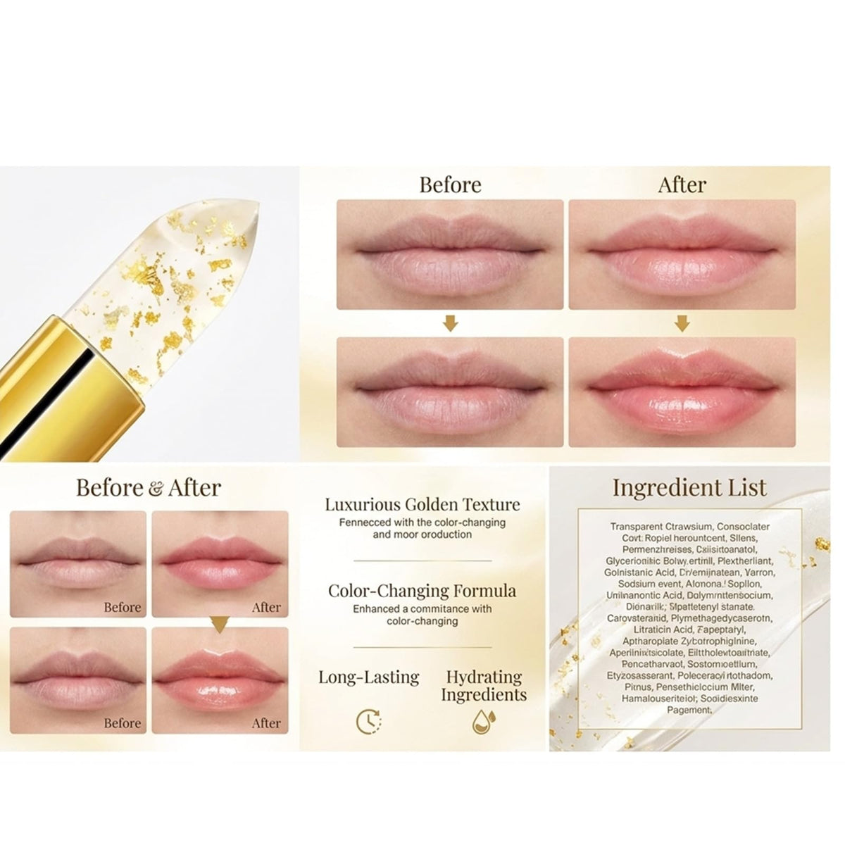 AGYSKOS Kivora Lipstick for Mature Lips, pH Color Changing Lip Tint, 2 Pack