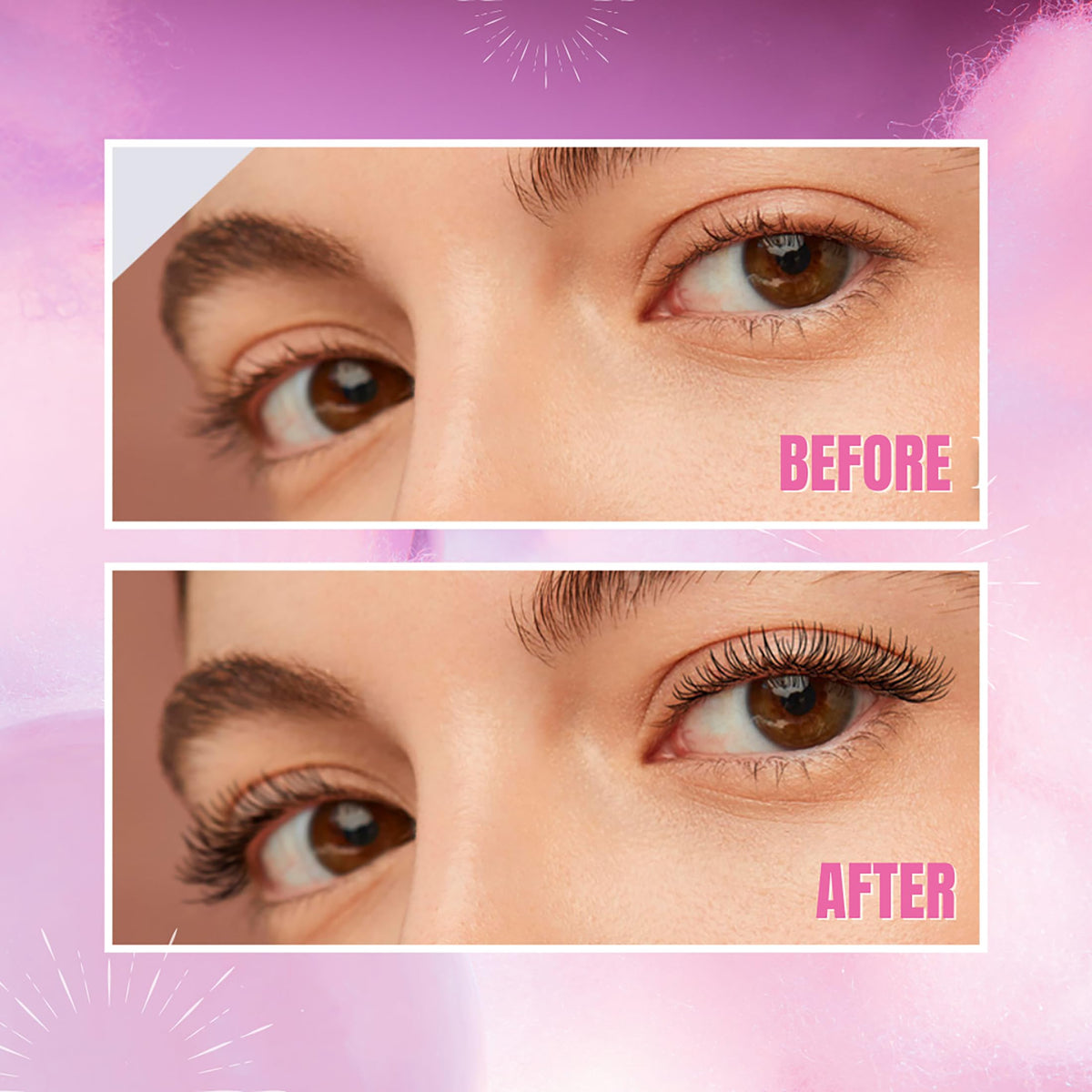Silk Fiber Mascara 4D, Lengthening and Thickening, Volumizing, Long Lasting, Smudge-Proof, All Day Full, Long, Thick, Smudge-Proof Eyelashes
