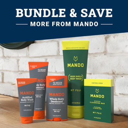 Mando Body Wash - SLS and Paraben Free, Skin Safe - 8.5 oz - Mt Fuji