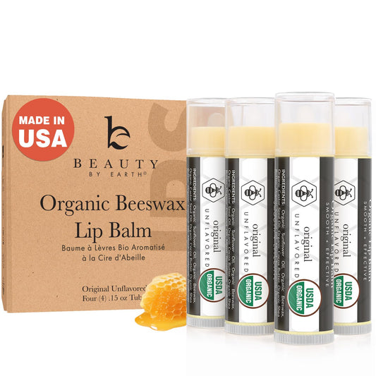 USDA Organic Lip Balm - USA Made with Natural Ingredients