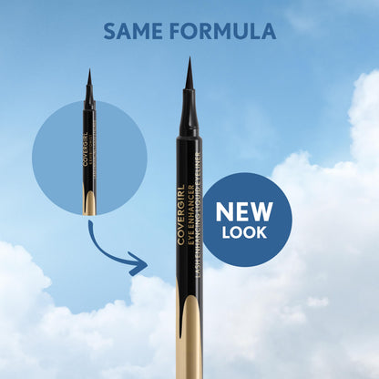 COVERGIRL Eye Enhancer Lash Enhancing Liquid Eyeliner - 100 - Matte Black, 0.3oz