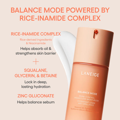 LANEIGE Balance Mode Shine Control Pore-Minimizing Lightweight Moisturizer