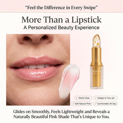 Lipstick for Mature Lips, Signature Clear Lipstick for Older Women (Gold)