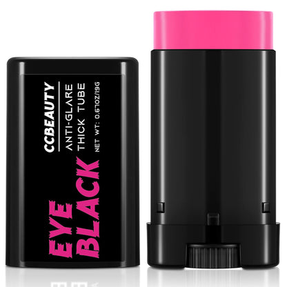 CCBeauty Hot Pink Eye Black, Sweatproof Eyeblack Stick For Baseball Football Softball Lacrosse, Face Paint Sports Grease For Pro Performance, Game Day Cheer Playoffs Accessories for Players & Fans