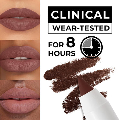 Lamel Gel Lip Liner Pencil – Intense Brown – 2-in-1 Waterproof Lip Liner