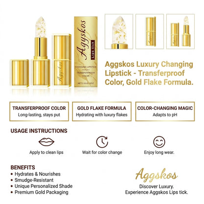 AGYSKOS Kivora Lipstick for Mature Lips, pH Color Changing Lip Tint, 1 Pack