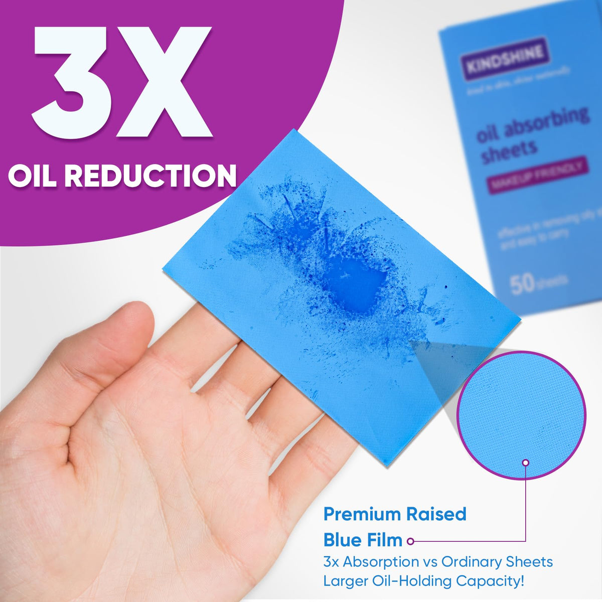 KINESHINE 150Pcs High-Performance Oil Absorbing Sheets for Face