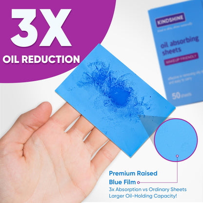 KINESHINE 150Pcs High-Performance Oil Absorbing Sheets for Face