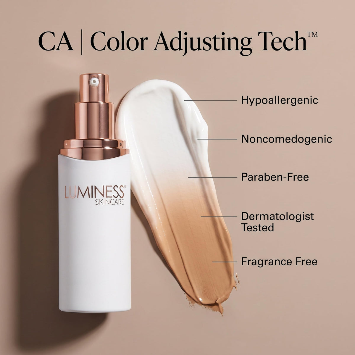 LUMINESS CA Tint - Color Adjusting Tinted Moisturizer + SPF50 2PC Kit – Hydrating Skin Tint w/Sheer Coverage, Lightweight Daily Face Moisturizer, Includes Broad Spectrum SPF 50 Face Sunscreen