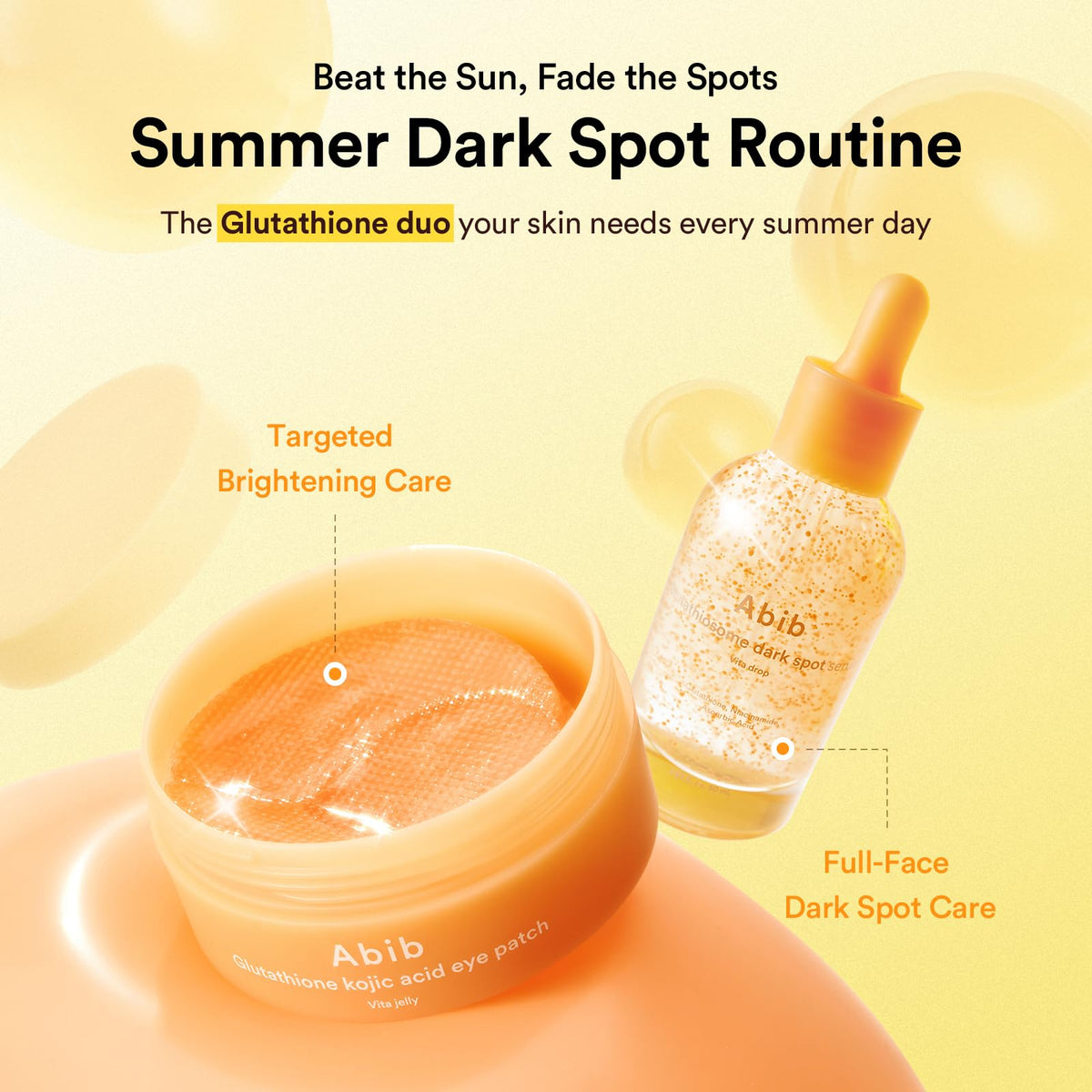 Abib Glutathiosome Dark Spot Serum Vita drop 1.69 fl.oz., Korean Skincare, Dark Spot, Hyperpigmentation Treatment, Lightweight, Hydrating Serum for Sensitive, Uneven Skin