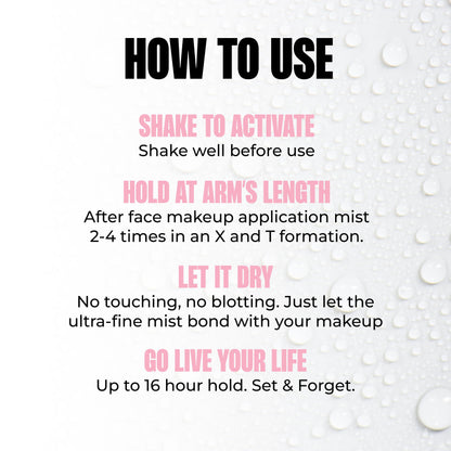 MCoBeauty All Dayer 16 Hour Makeup Setting Spray, Natural Glow Finish