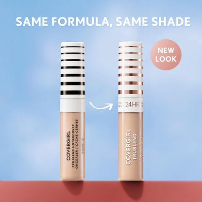 COVERGIRL TruBlend Undercover Concealer, Buildable, Full Coverage, 24-Hour Wear, Matte Finish - L400 Classic Ivory
