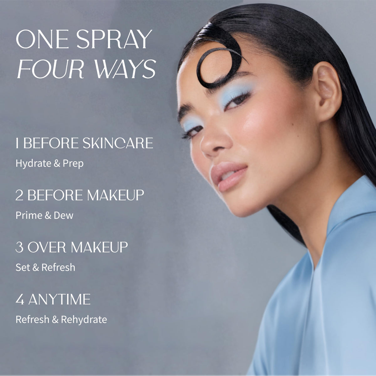 NUNA Ultra Hydrating Face Serum Spray with Peptides, Niacinamide, Hyaluronic Acid & Botanical Extracts – Korean Lightweight Moisture Boost Facial Mist & Setting Spray for Makeup – 3.38 fl oz