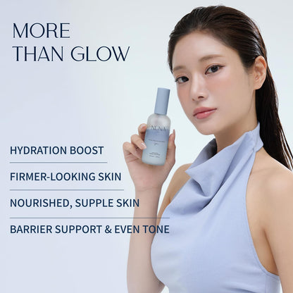 NUNA Ultra Hydrating Face Serum Spray with Peptides, Niacinamide, Hyaluronic Acid & Botanical Extracts – Korean Lightweight Moisture Boost Facial Mist & Setting Spray for Makeup – 3.38 fl oz