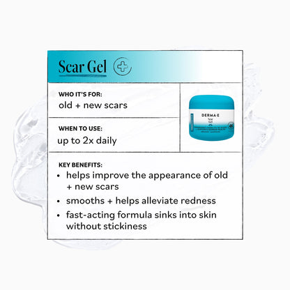 DERMA E Scar Gel, Hydrating, Fast-Acting Scar Treatment, 2 Oz