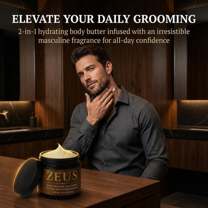ropceer Zeus Body Butter Cologne for Men, Moisturizing Body Butter