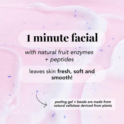 Saturday Skin Face Peeling Gel - Fruit Enzyme Exfoliating Scrub, 2.53 fl oz
