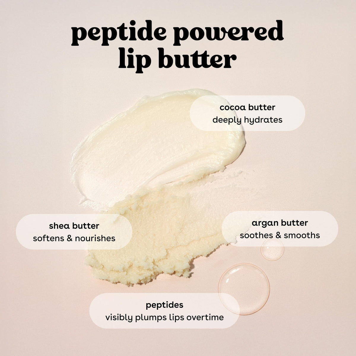 eos Strawberry Dream Plumping Peptides & Shea Butter Lip Butter, 0.35 fl oz