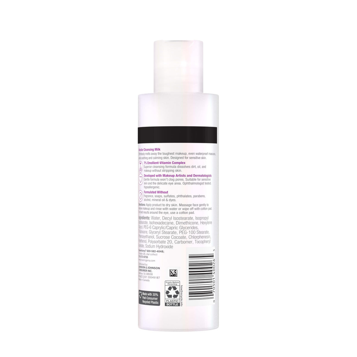 Neutrogena Makeup Melting Nourishing Micellar Milk, 6.7 fl oz