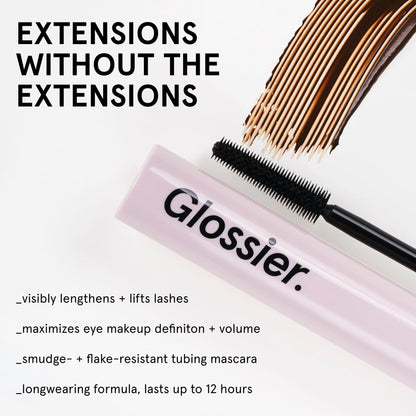 Glossier Lash Slick Tubing Mascara, Lengthening & Lifting, Natural Brown