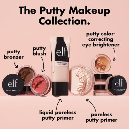 e.l.f. Putty Blush, Creamy & Ultra Pigmented Formula, Infused with Argan Oil & Vitamin E, Tahiti, 0.35 Oz (10g)