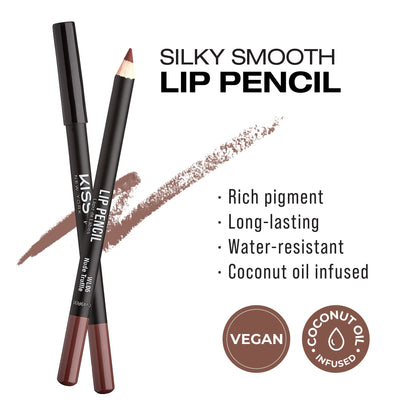 Kiss New York Professional Slim Long-Wear Lip Liner Pencil, Matte Finish