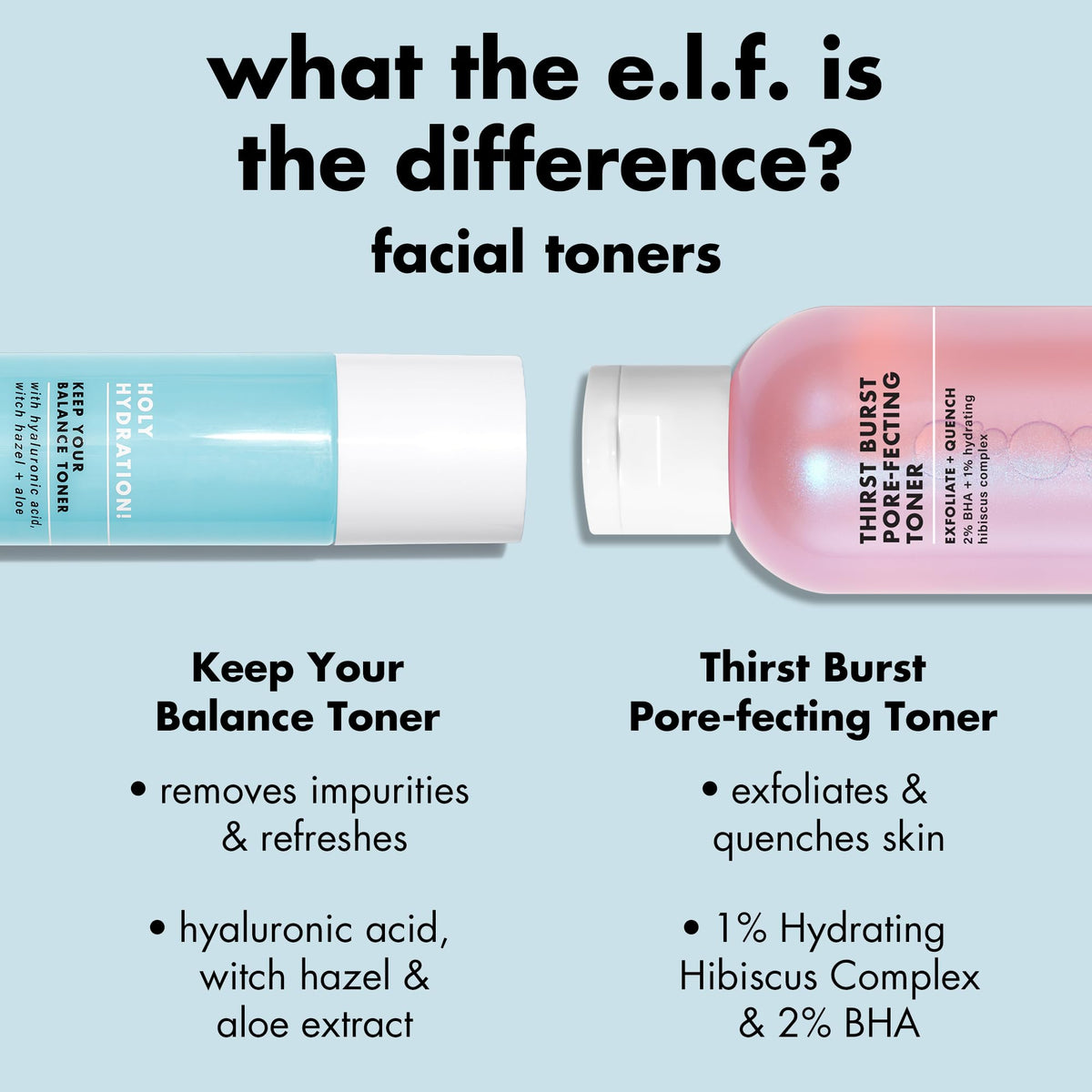 e.l.f. SKIN Thirst Burst Pore-fecting Toner, Hydrating for Face, Smooths, Plumps & Minimizes Pores, Infused with Salicylic Acid, Vegan & Cruelty-Free